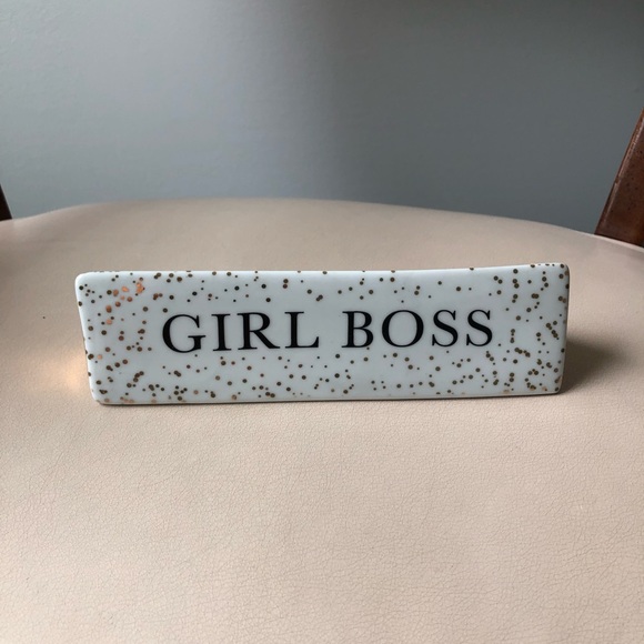 Girl Boss stone desk plaque - Picture 1 of 2